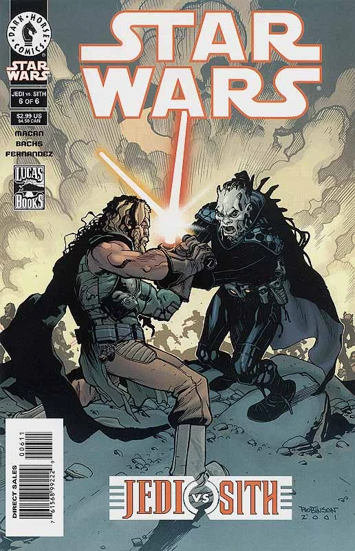 Обложка выпуска #6 Jedi vs. Sith 6, 19 сен 2001.