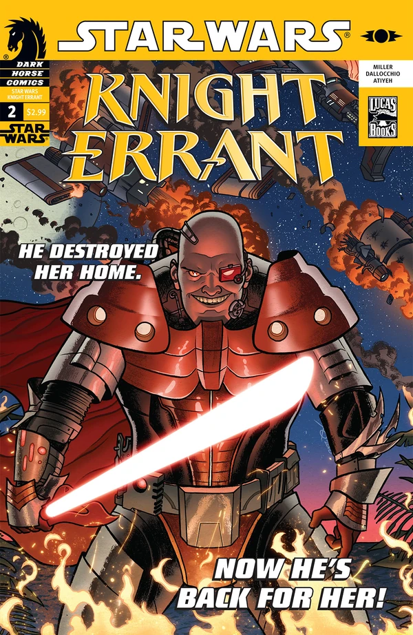 Обложка выпуска #2 Knight Errant 2, 10 ноя 2010.