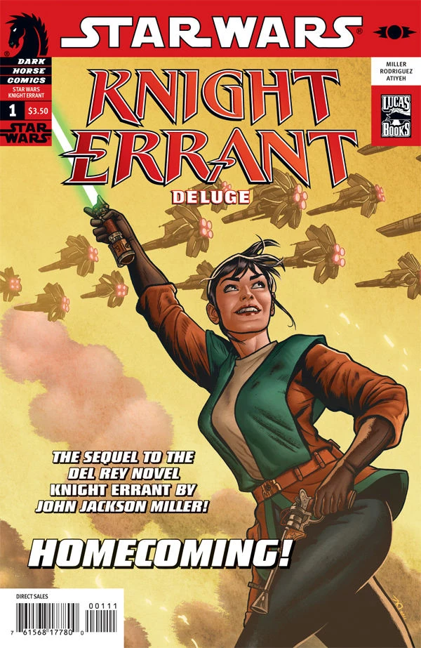 Обложка выпуска #6 Knight Errant: Deluge 1, 17 авг 2011.