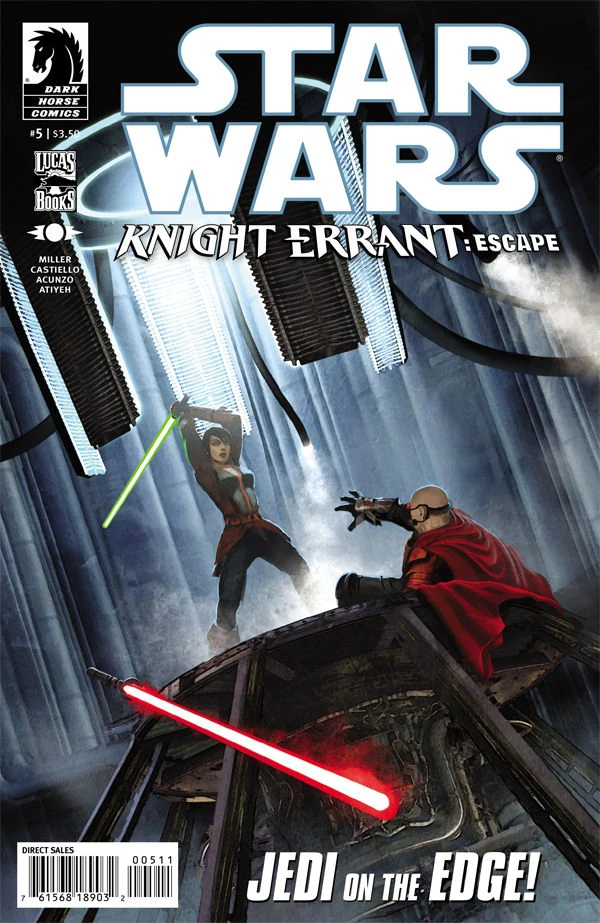 Обложка выпуска #5 Knight Errant: Escape 5, 10 окт 2012.
