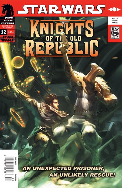 Обложка выпуска #12 Knights of the Old Republic 12, 10 янв 2007.