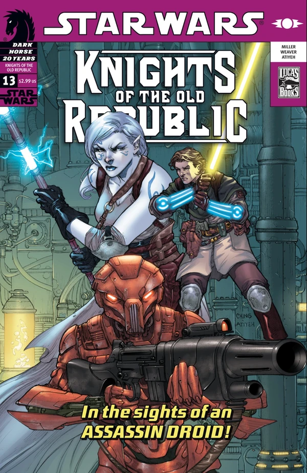 Обложка выпуска #13 Knights of the Old Republic 13, 31 янв 2007.