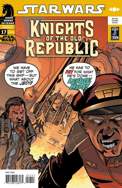 Обложка выпуска #17 Knights of the Old Republic 17, 30 май 2007.