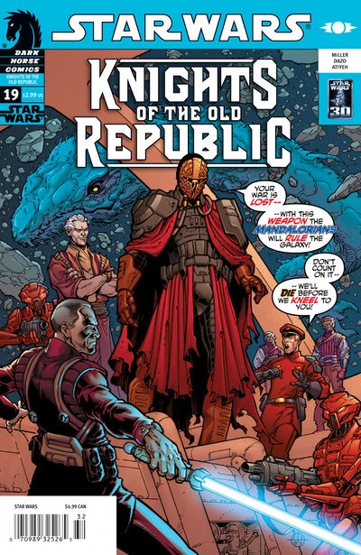 Обложка выпуска #19 Knights of the Old Republic 19, 22 авг 2007.