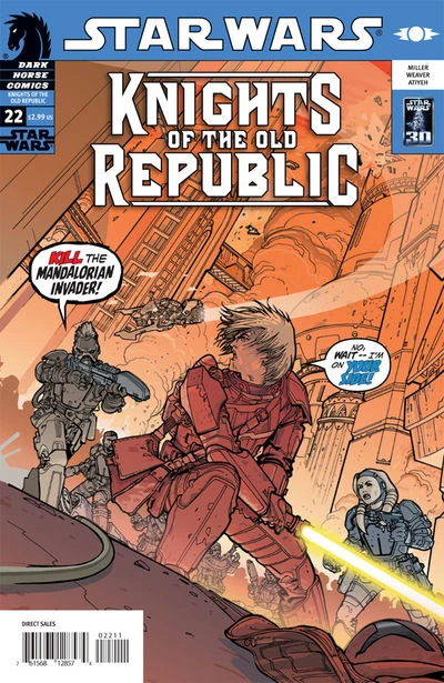 Обложка выпуска #22 Knights of the Old Republic 22, 7 ноя 2007.
