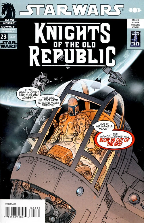 Обложка выпуска #23 Knights of the Old Republic 23, 28 ноя 2007.