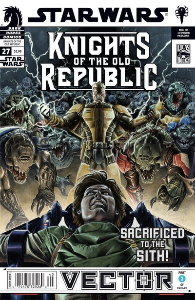 Обложка выпуска #27 Knights of the Old Republic 27, 23 апр 2008.