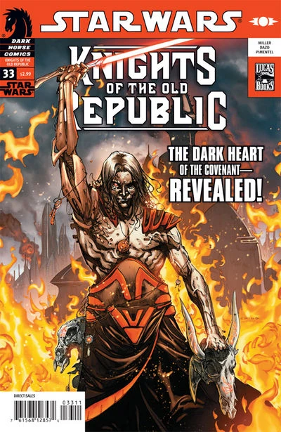 Обложка выпуска #33 Knights of the Old Republic 33, 17 сен 2008.