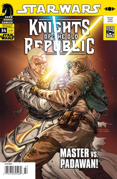 Обложка выпуска #34 Knights of the Old Republic 34, 22 окт 2008.