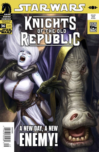 Обложка выпуска #36 Knights of the Old Republic 36, 24 дек 2008.