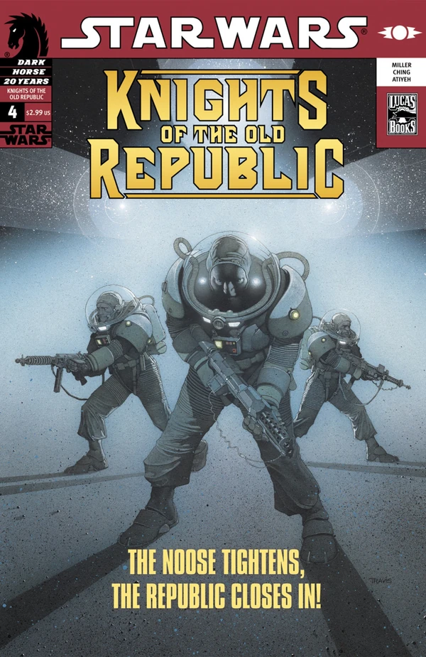 Обложка выпуска #4 Knights of the Old Republic 4, 26 апр 2006.