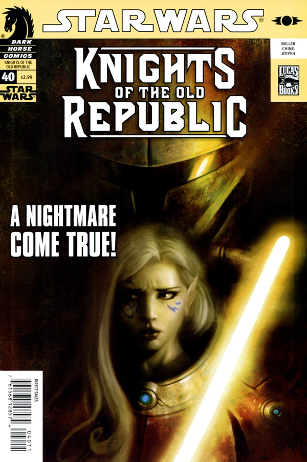 Обложка выпуска #40 Knights of the Old Republic 40, 22 апр 2009.