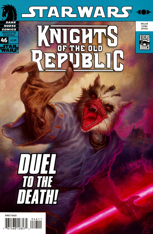 Обложка выпуска #46 Knights of the Old Republic 46, 21 окт 2009.
