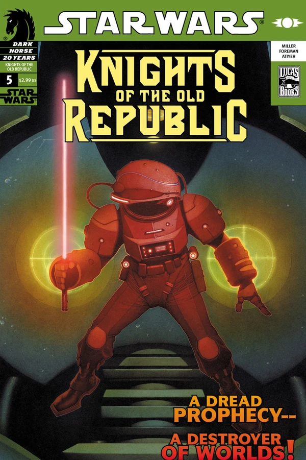 Обложка выпуска #5 Knights of the Old Republic 5, 31 май 2006.