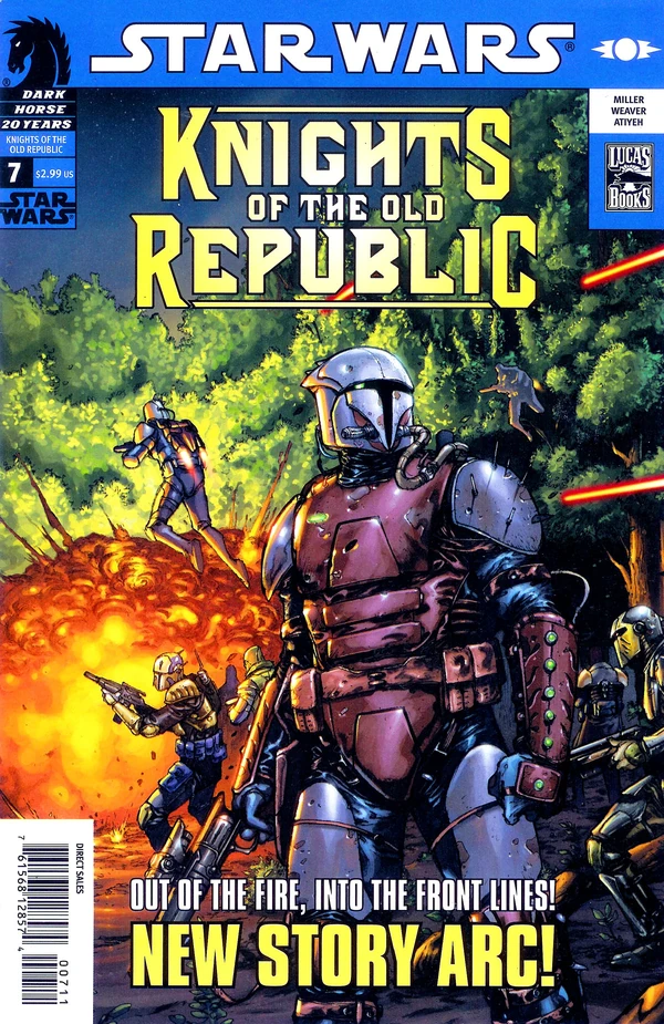 Обложка выпуска #7 Knights of the Old Republic 7, 26 июл 2006.