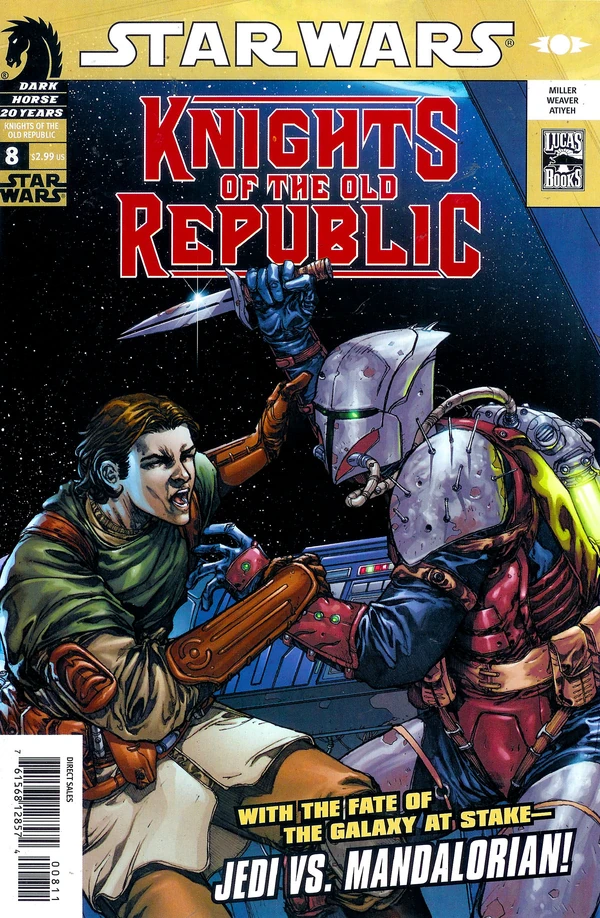 Обложка выпуска #8 Knights of the Old Republic 8, 20 сен 2006.