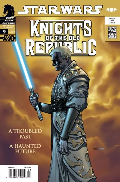 Обложка выпуска #9 Knights of the Old Republic 9, 25 окт 2006.