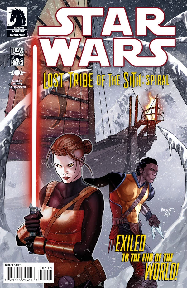 Обложка выпуска #1 Lost Tribe of the Sith — Spiral 1, 8 авг 2012.