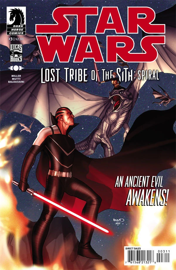 Обложка выпуска #3 Lost Tribe of the Sith — Spiral 3, 10 окт 2012.