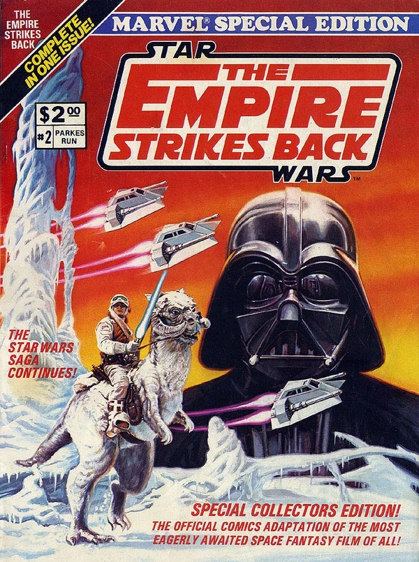 Обложка выпуска #2 Marvel Special Edition 2: The Empire Strikes Back, янв 1980.