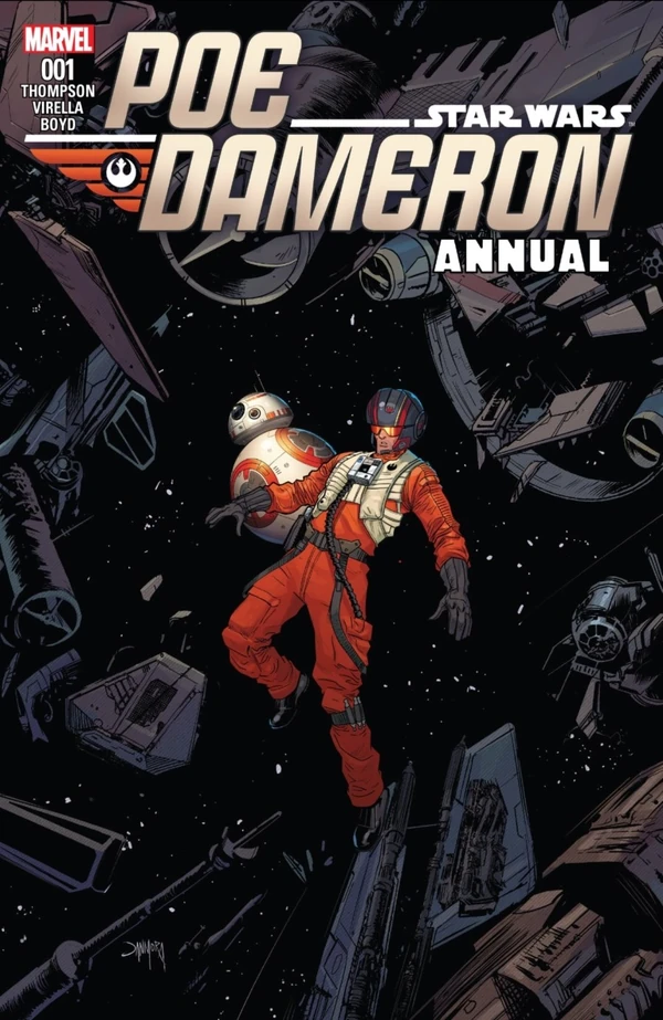 Обложка выпуска #1 Poe Dameron Annual 1, 21 июн 2017.
