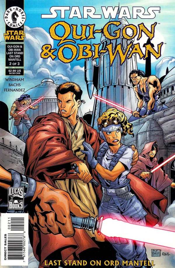 Обложка выпуска #2 Qui-Gon and Obi-Wan: Last Stand on Ord Mantell 2, 21 фев 2001.