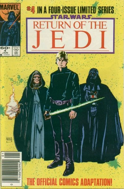 Обложка выпуска #4 Return of the Jedi 4, сен 1983.