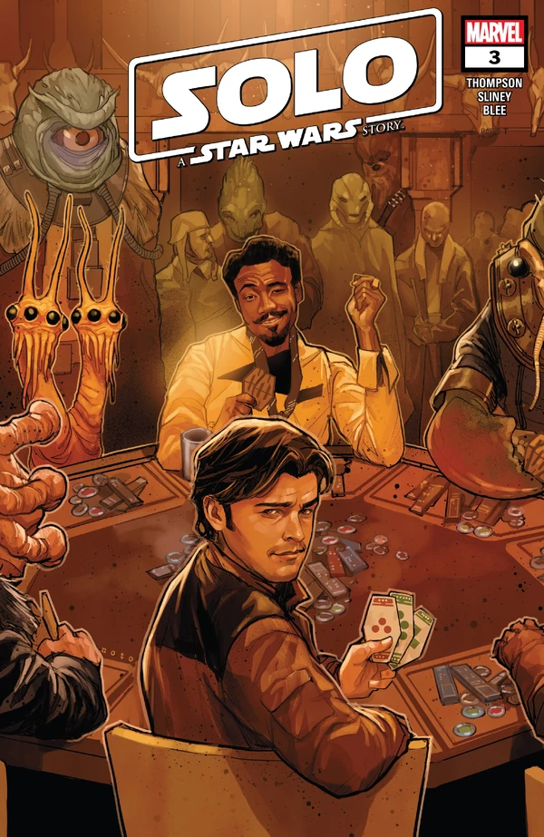 Обложка выпуска #3 Solo: A Star Wars Story Adaptation 3, 19 дек 2018.