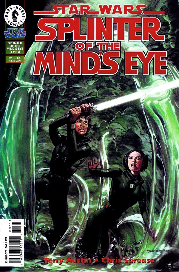 Обложка выпуска #3 Splinter of the Mind's Eye 3, 23 апр 1996.