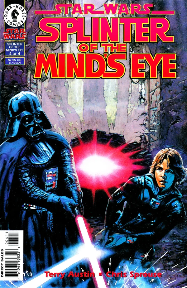 Обложка выпуска #4 Splinter of the Mind's Eye 4, 25 июн 1996.