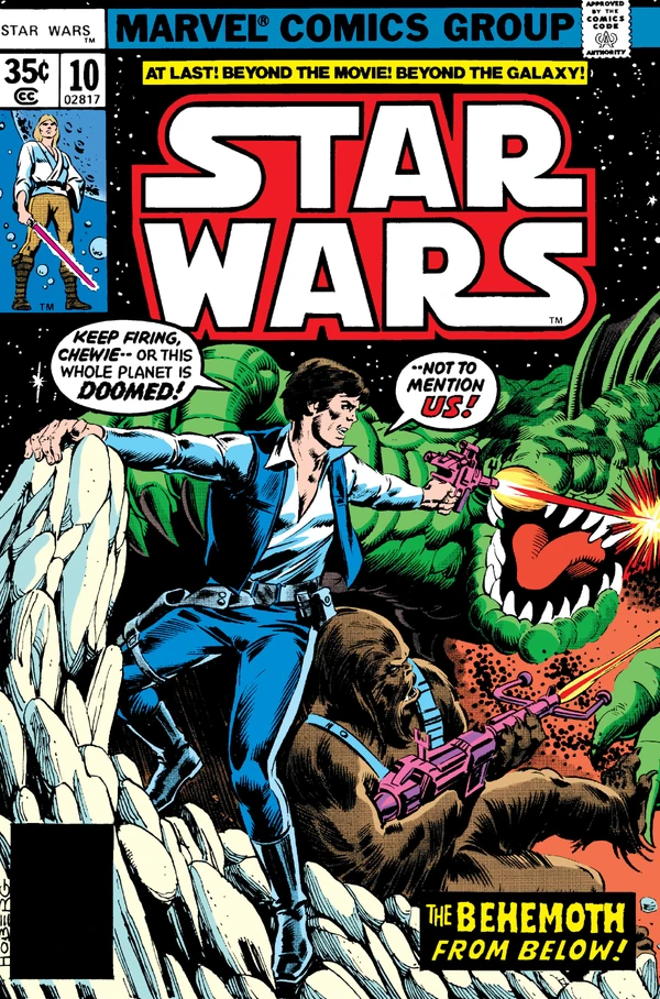 Обложка выпуска #10 Star Wars 10, 10 янв 1978.