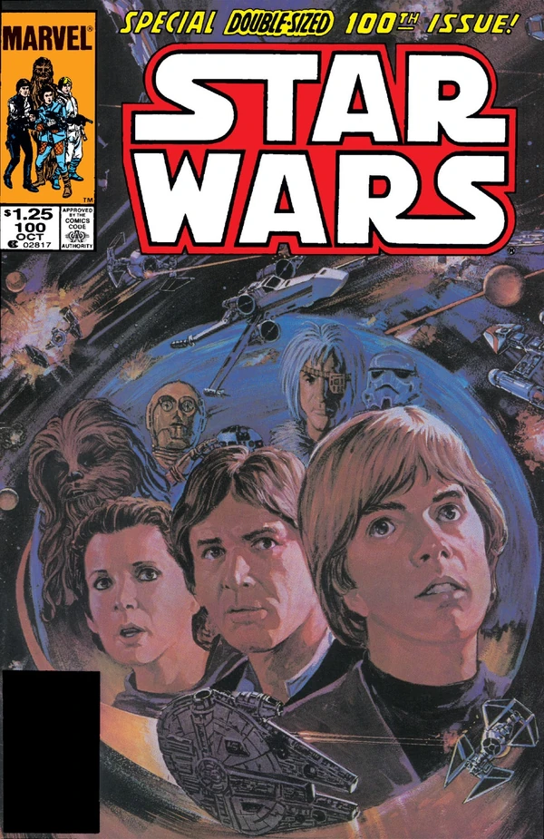 Обложка выпуска #100 Star Wars 100, 16 июл 1985.