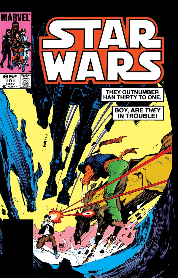 Обложка выпуска #101 Star Wars 101, 13 авг 1985.