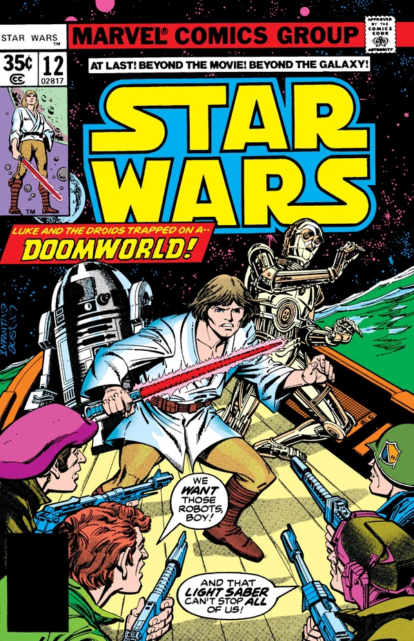 Обложка выпуска #12 Star Wars 12, 14 мар 1978.
