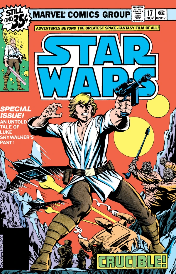 Обложка выпуска #17 Star Wars 17, 22 авг 1978.
