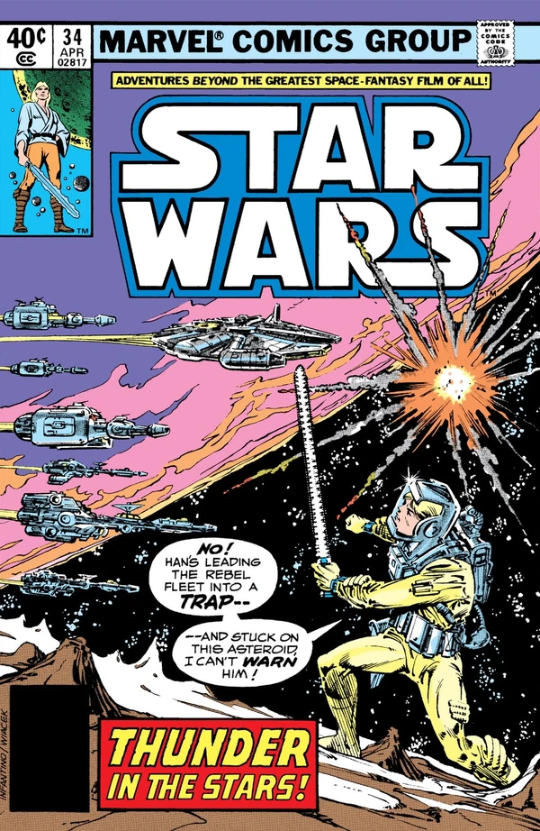 Обложка выпуска #34 Star Wars 34, 22 янв 1980.