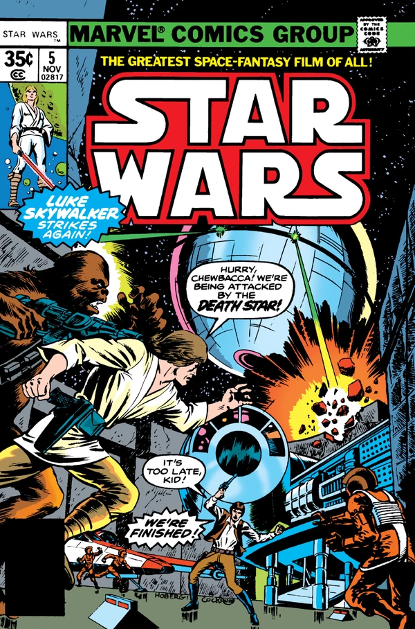 Обложка выпуска #5 Star Wars 5, 10 авг 1977.