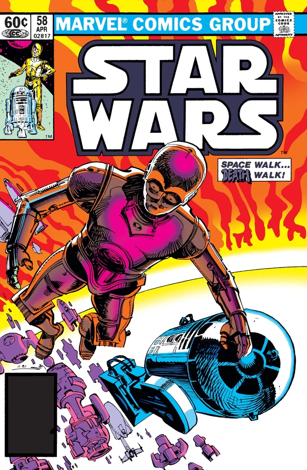Обложка выпуска #58 Star Wars 58, 19 янв 1982.