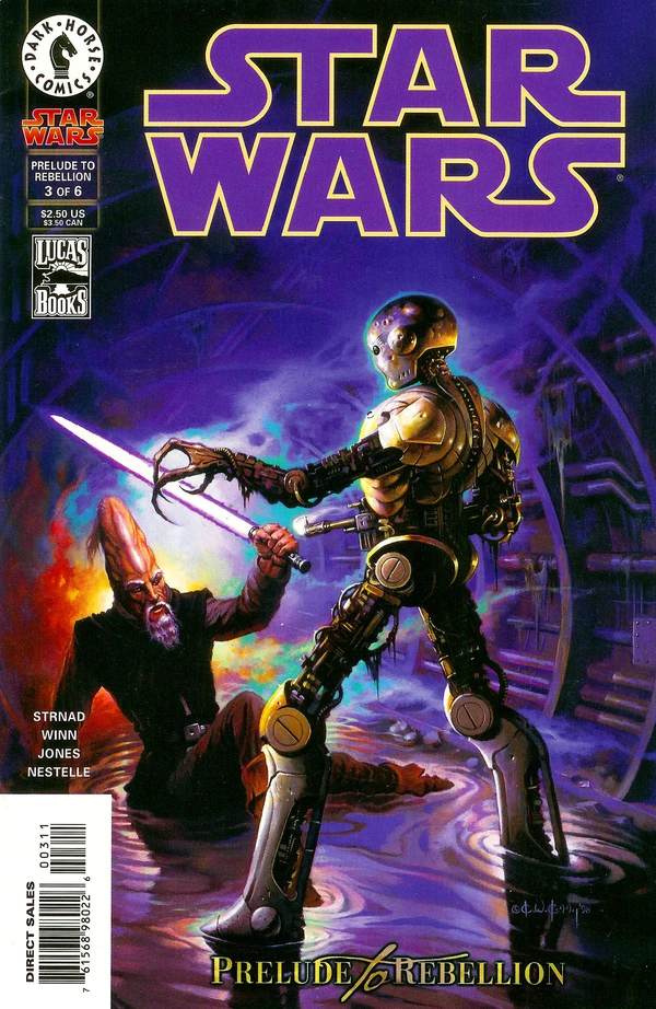 Обложка выпуска #3 Star Wars 3, 17 фев 1999.