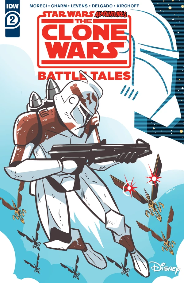 Обложка выпуска #2 Star Wars Adventures: The Clone Wars – Battle Tales 2, 24 июн 2020.