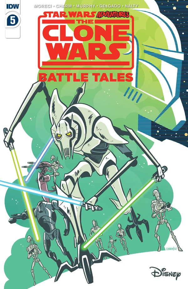 Обложка выпуска #5 Star Wars Adventures: The Clone Wars – Battle Tales 5, 30 сен 2020.