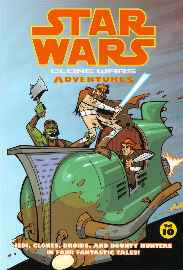 Обложка выпуска #10 Clone Wars Adventures Volume 10, 19 дек 2007.