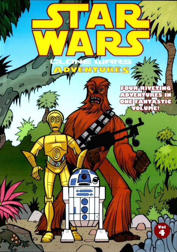 Обложка выпуска #4 Clone Wars Adventures Volume 4, 26 окт 2005.