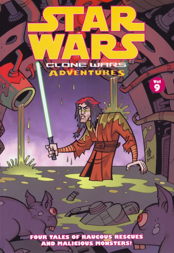 Обложка выпуска #9 Clone Wars Adventures Volume 9, 31 окт 2007.