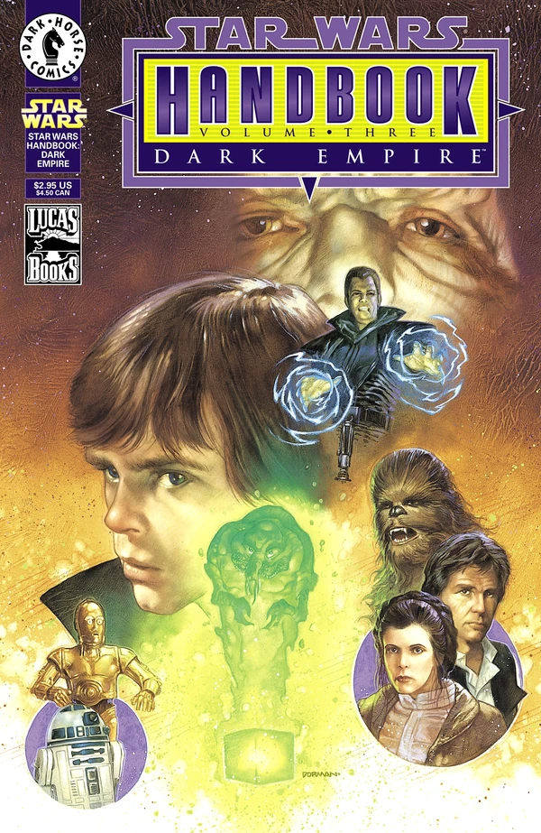 Обложка выпуска #3 Star Wars Handbook 3: Dark Empire, 5 апр 2000.