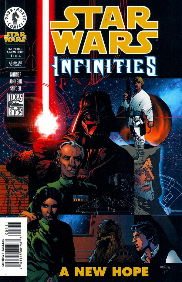 Обложка выпуска #1 Star Wars Infinities: A New Hope 1, 2 май 2001.