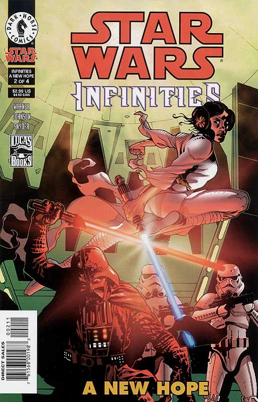 Обложка выпуска #1 Star Wars Infinities: A New Hope 2, 6 июн 2001.