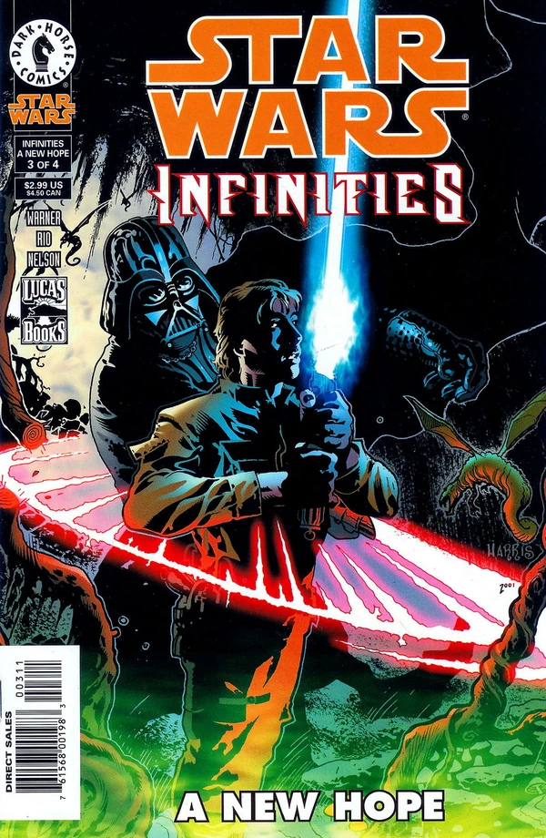 Обложка выпуска #3 Star Wars Infinities: A New Hope 3, 19 сен 2001.
