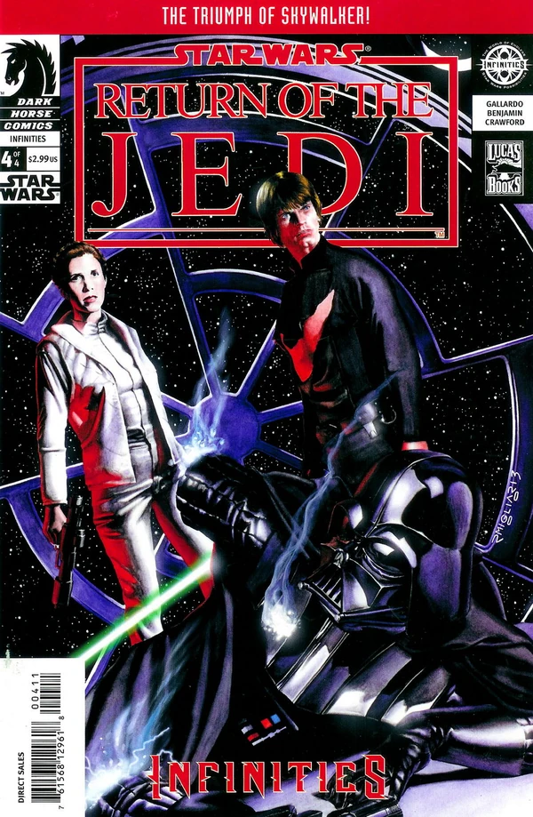 Обложка выпуска #4 Star Wars Infinities: Return of the Jedi 4, 31 мар 2004.