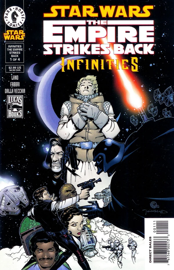 Обложка выпуска #1 Star Wars Infinities: The Empire Strikes Back 1, 10 июл 2002.